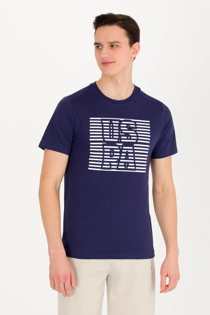 Erkek Lacivert Bisiklet Yaka Tişört