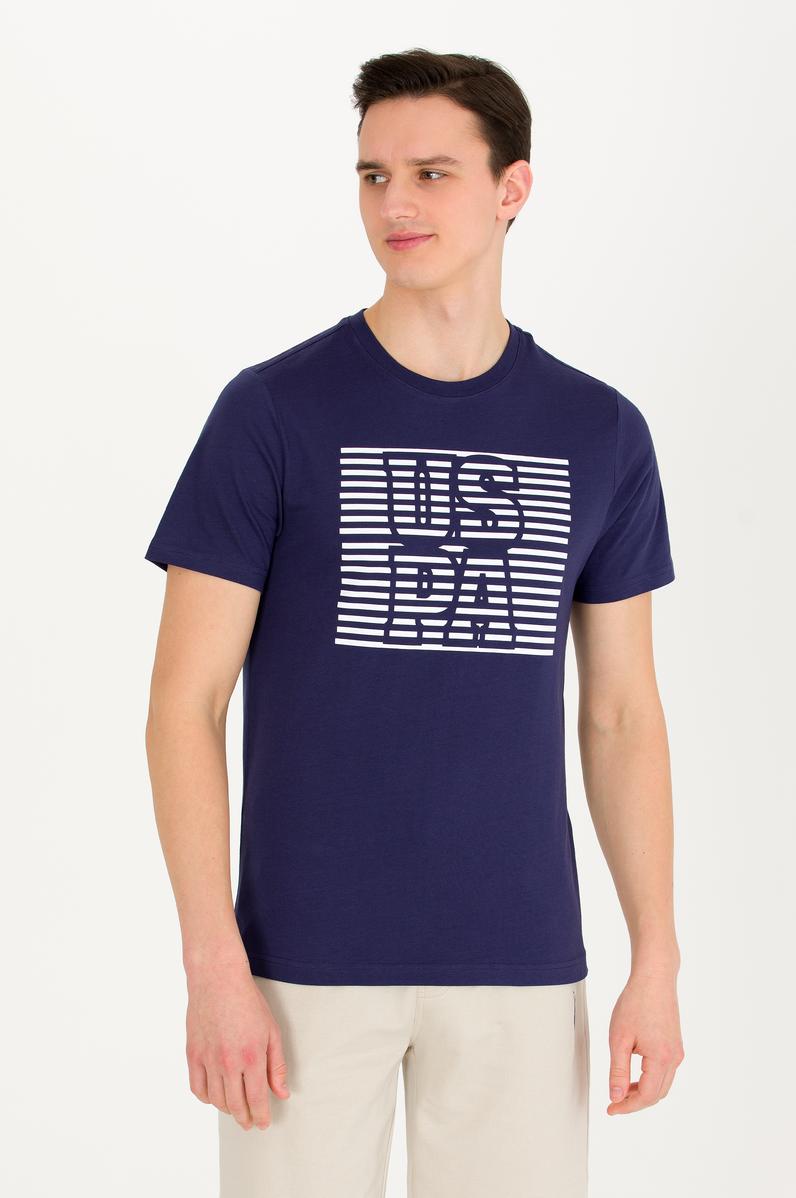 Erkek Lacivert Bisiklet Yaka Tişört