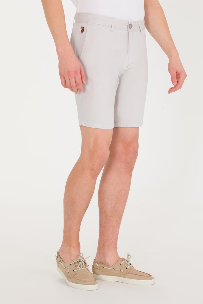 Erkek Açık Gri Dokuma Şort - 50266070085