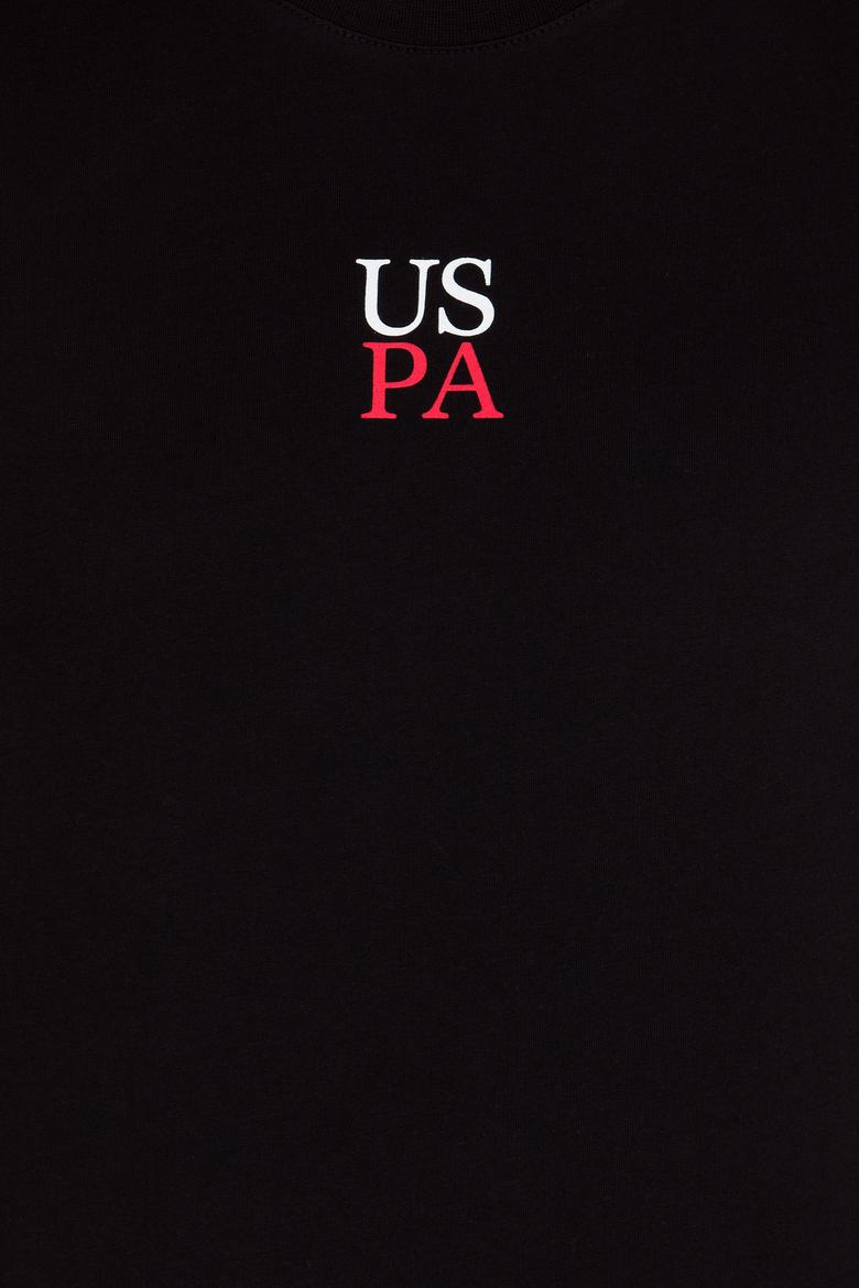 Erkek Siyah Comfort Bisiklet Yaka Tişört - 50267486037