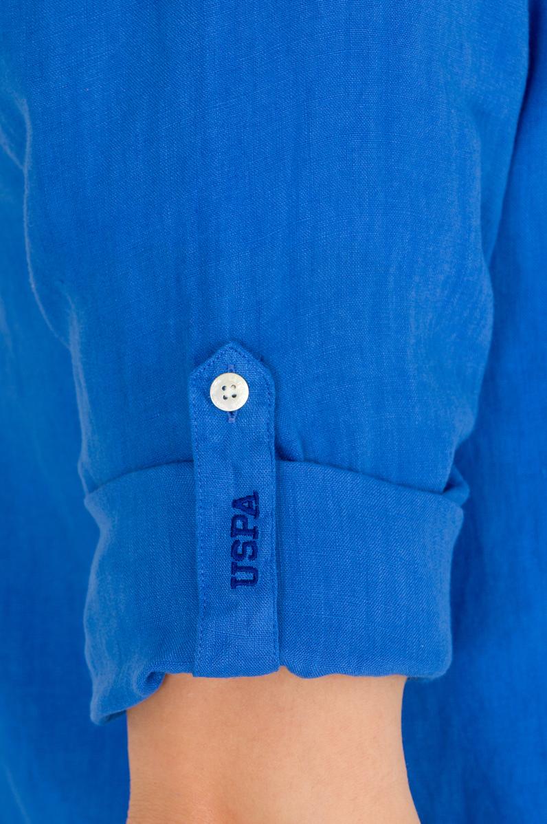 Erkek Saks Uzun Kollu Gömlek