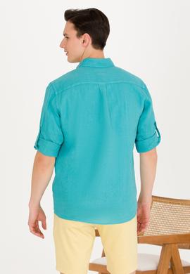Erkek Mint Uzun Kollu Gömlek - 50267490025