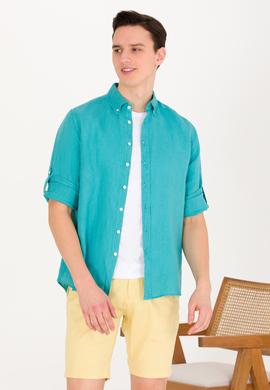 Erkek Mint Uzun Kollu Gömlek - 50267490025