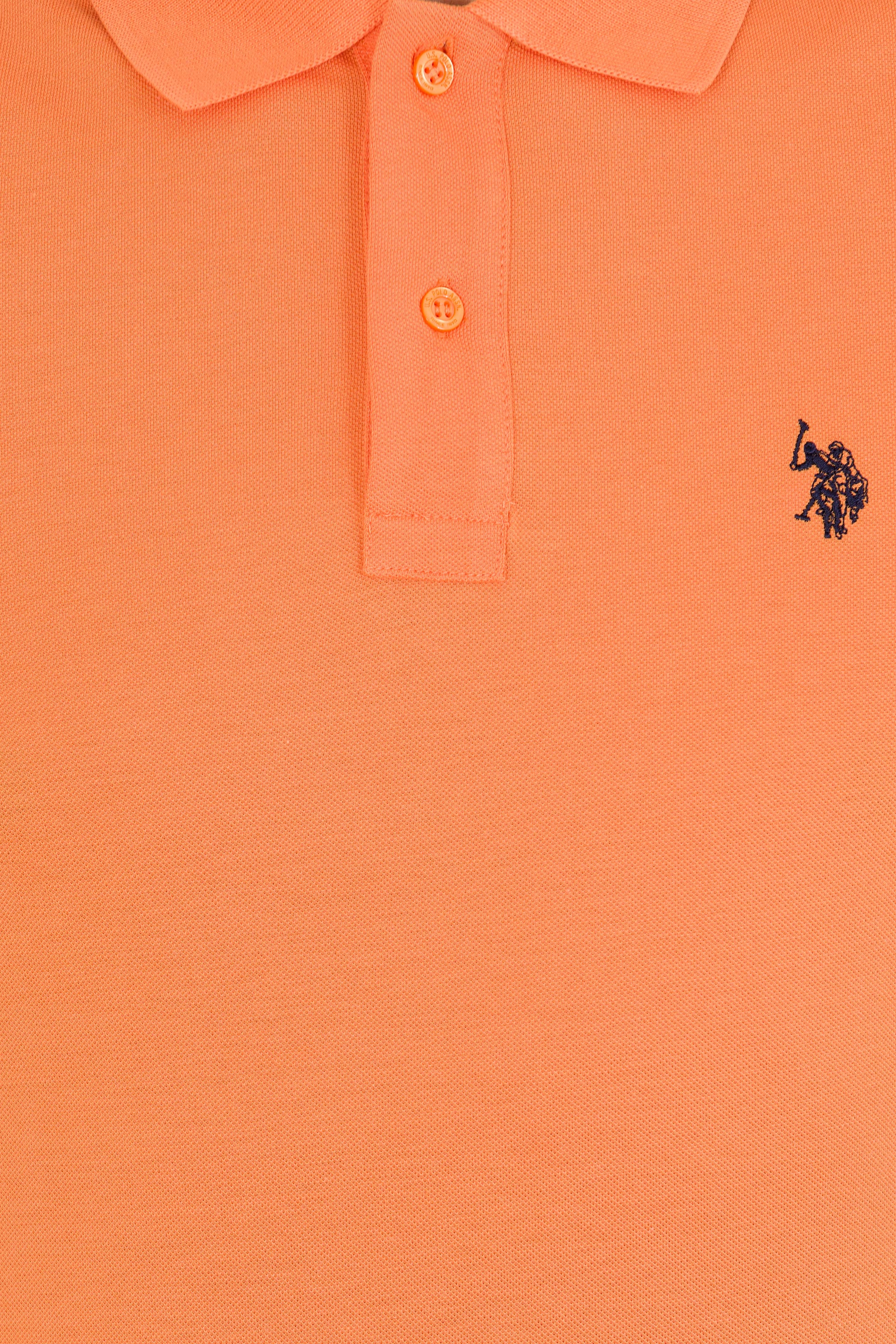 Erkek Turuncu Basic Polo Yaka Tişört - Image 6