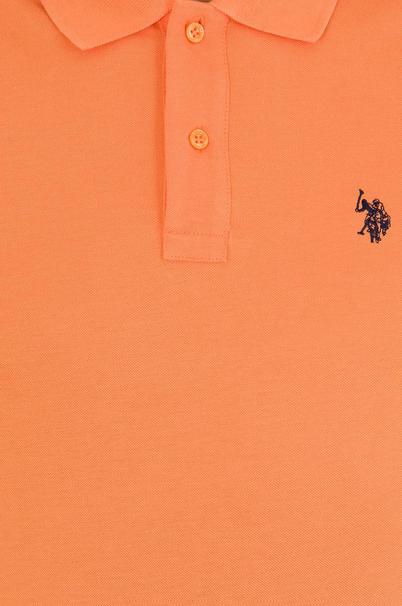 Erkek Turuncu Basic Polo Yaka Tişört