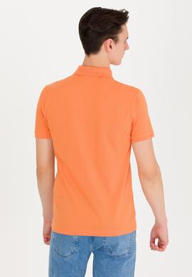 Erkek Turuncu Basic Polo Yaka Tişört - 50262933023