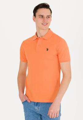 Erkek Turuncu Basic Polo Yaka Tişört - 50262933023