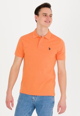 Erkek Turuncu Basic Polo Yaka Tişört - 50262933023