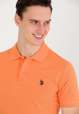 Erkek Turuncu Basic Polo Yaka Tişört - 50262933023
