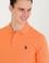 Erkek Turuncu Basic Polo Yaka Tişört