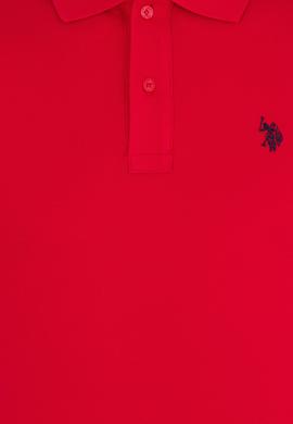 Erkek Kırmızı Basic Polo Yaka Tişört - 50262933175