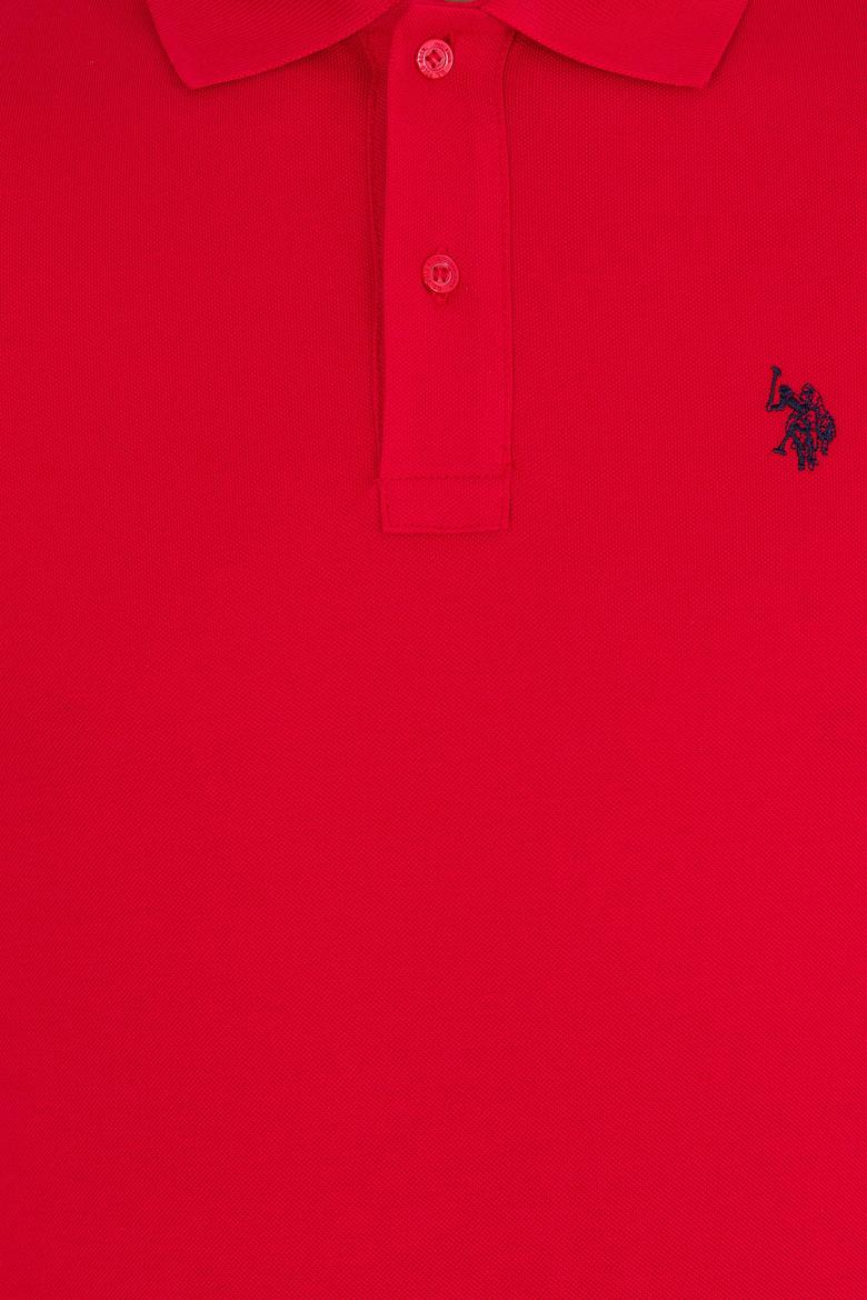 Erkek Kırmızı Basic Polo Yaka Tişört - 50262933175