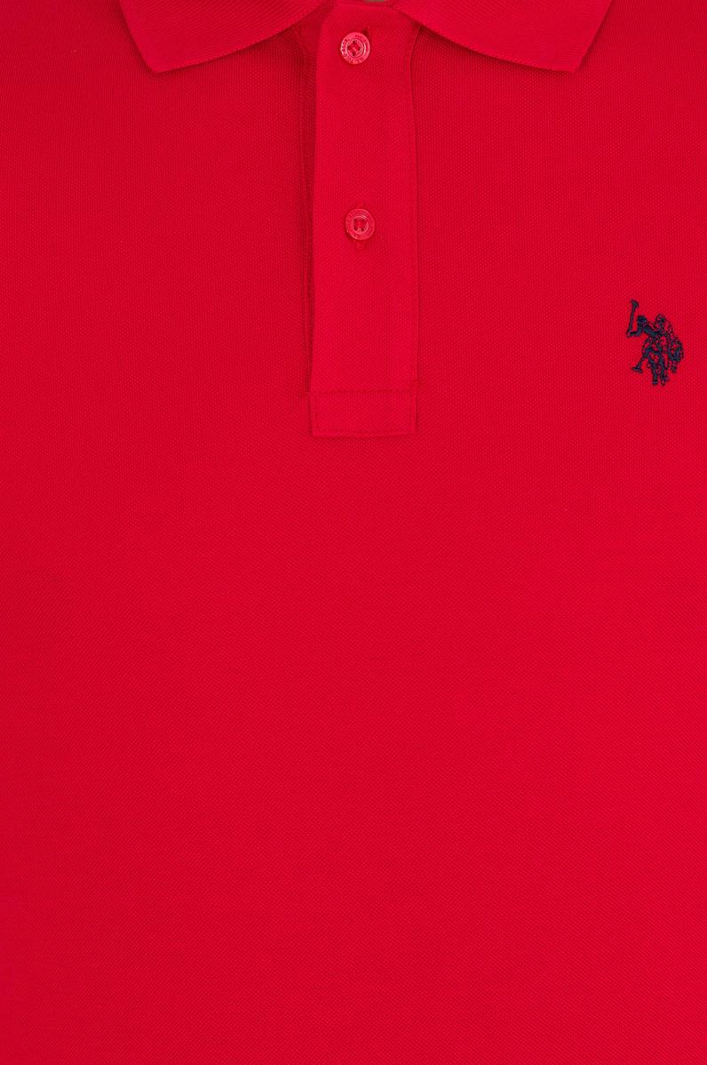 Erkek Kırmızı Basic Polo Yaka Tişört
