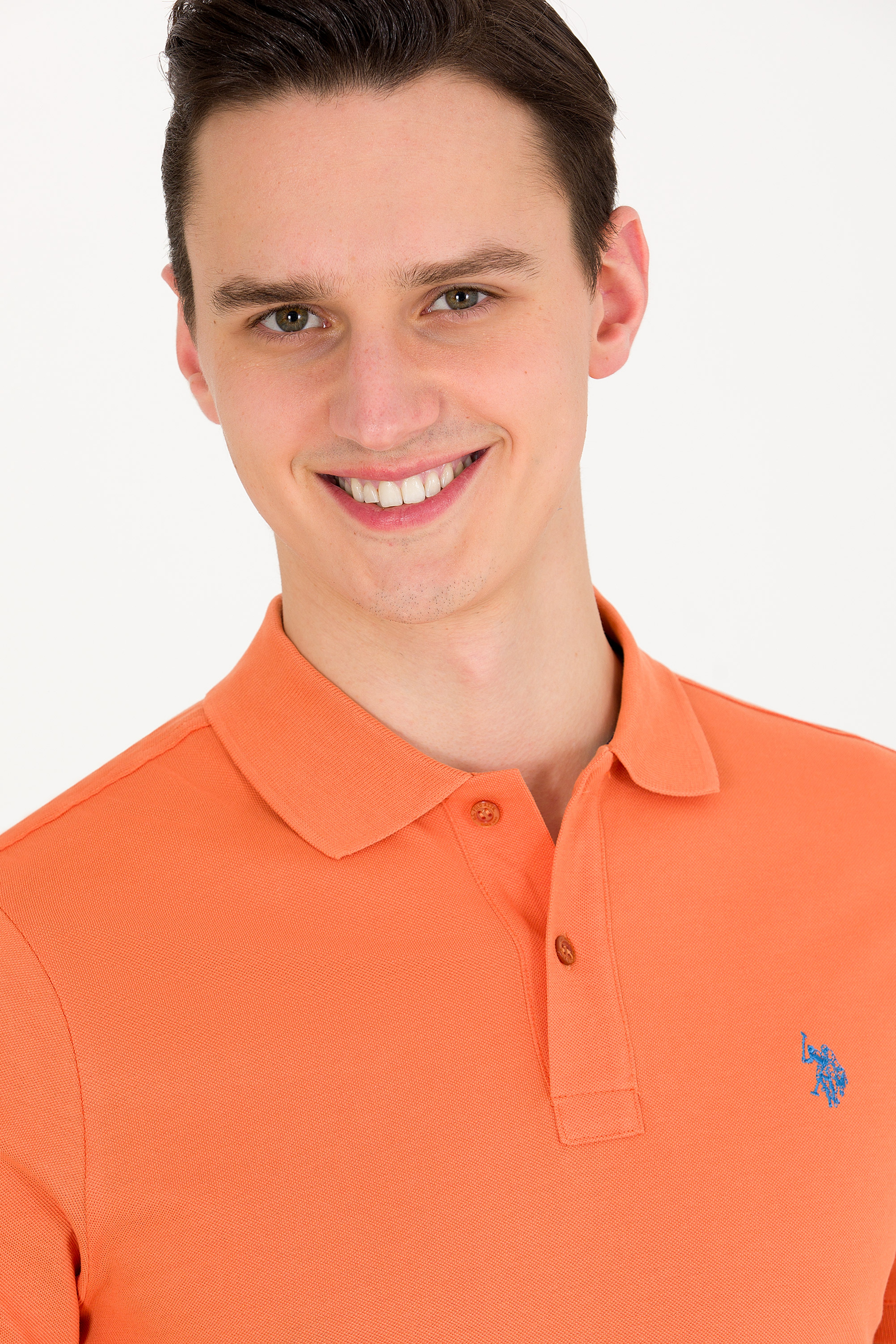 Erkek Kiremit Basic Polo Yaka Tişört - Image 2