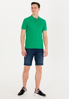 Erkek Yeşil Basic Polo Yaka Tişört - 50262933463