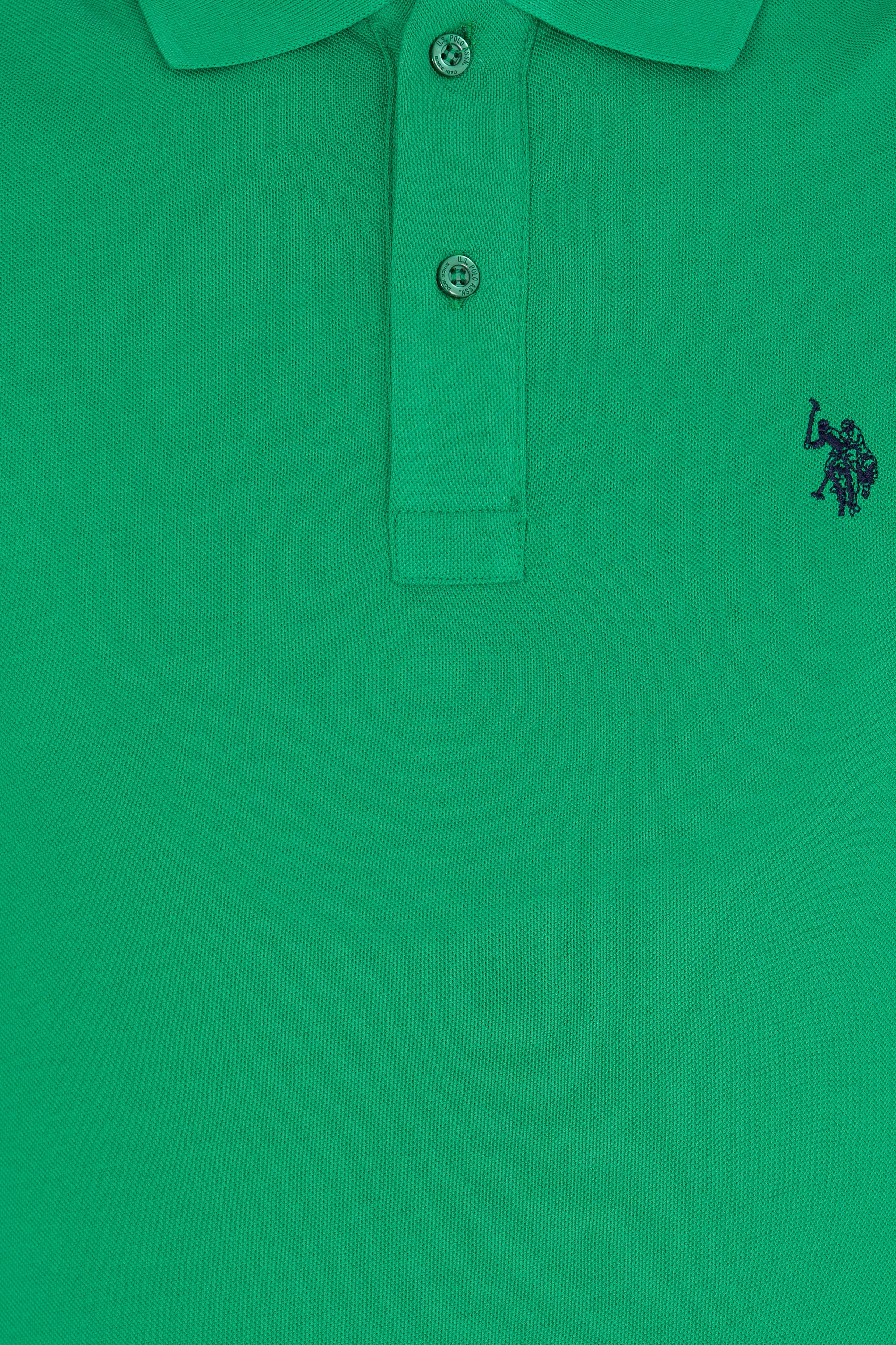 Erkek Yeşil Basic Polo Yaka Tişört - Image 6
