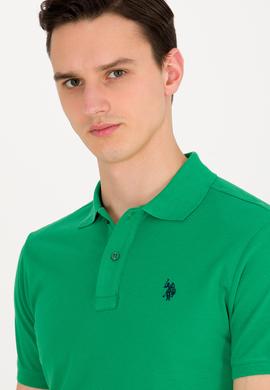 Erkek Yeşil Basic Polo Yaka Tişört - 50262933463