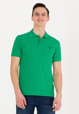 Erkek Yeşil Basic Polo Yaka Tişört - 50262933463