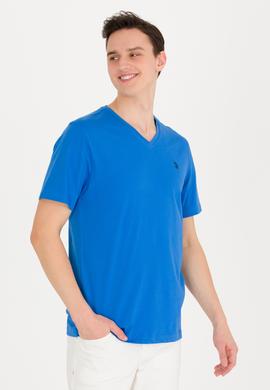 Erkek Saks Basic V Yaka Tişört - 50263203086