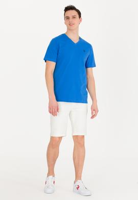 Erkek Saks Basic V Yaka Tişört - 50263203086