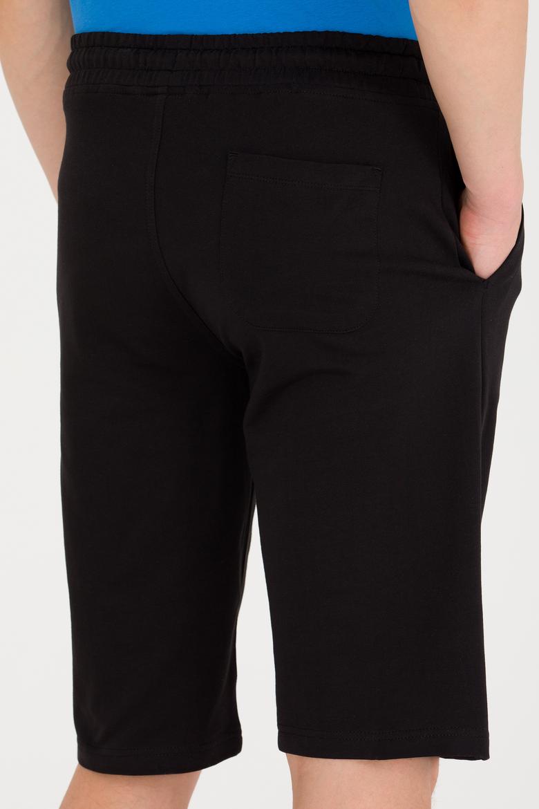 Erkek Siyah Örme Şort - 50263414026