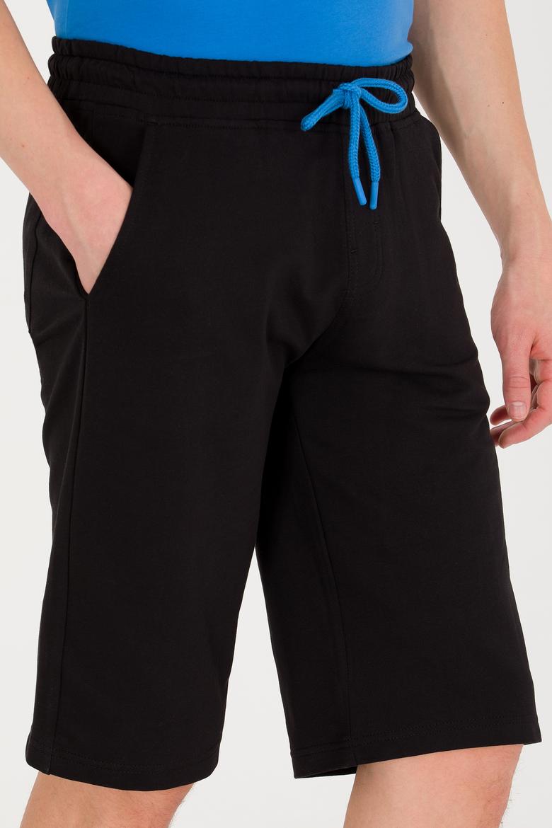 Erkek Siyah Örme Şort - 50263414026