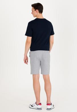 Erkek Gri Melanj Örme Şort - 50263423016
