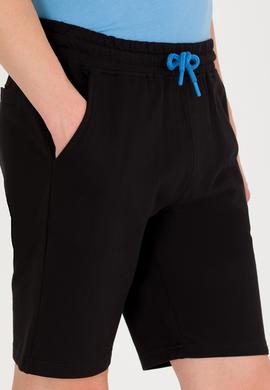 Erkek Siyah Örme Şort - 50263423021