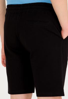 Erkek Siyah Örme Şort - 50263423021