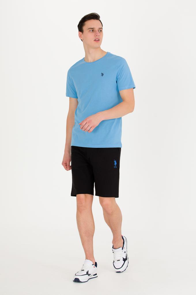 Erkek Siyah Örme Şort