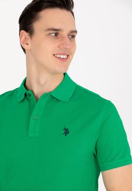 Erkek Elma Yeşili Basic Polo Yaka Tişört - 50262933083