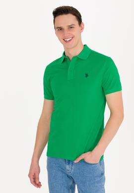 Erkek Elma Yeşili Basic Polo Yaka Tişört - 50262933083