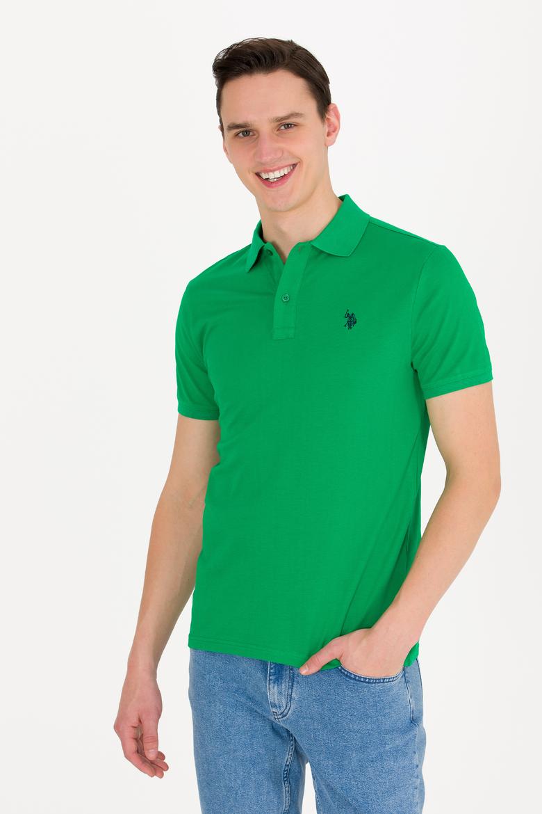Erkek Elma Yeşili Basic Polo Yaka Tişört - 50262933083