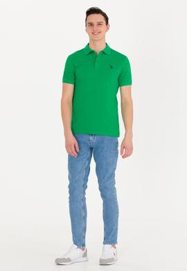 Erkek Elma Yeşili Basic Polo Yaka Tişört - 50262933083