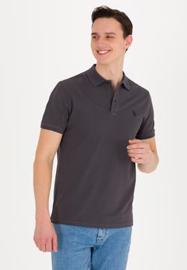 Erkek Antrasit Basic Polo Yaka Tişört - 50262933415