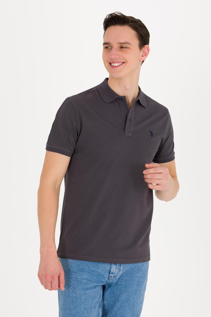 Erkek Antrasit Basic Polo Yaka Tişört