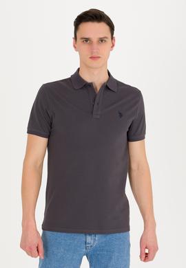 Erkek Antrasit Basic Polo Yaka Tişört - 50262933415