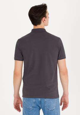 Erkek Antrasit Basic Polo Yaka Tişört - 50262933415