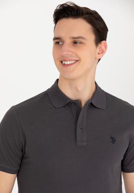 Erkek Antrasit Basic Polo Yaka Tişört - 50262933415