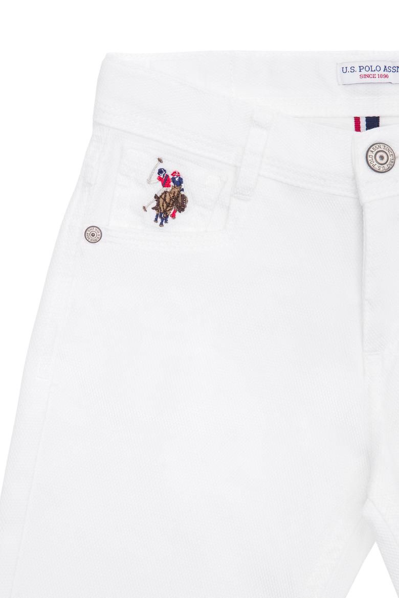 Erkek Çocuk Beyaz Kanvas Pantolon - 50263986023