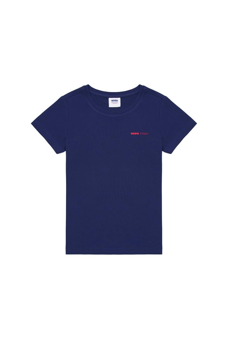 Çocuk Lacivert Bisiklet Yaka Tişört - 50263319046