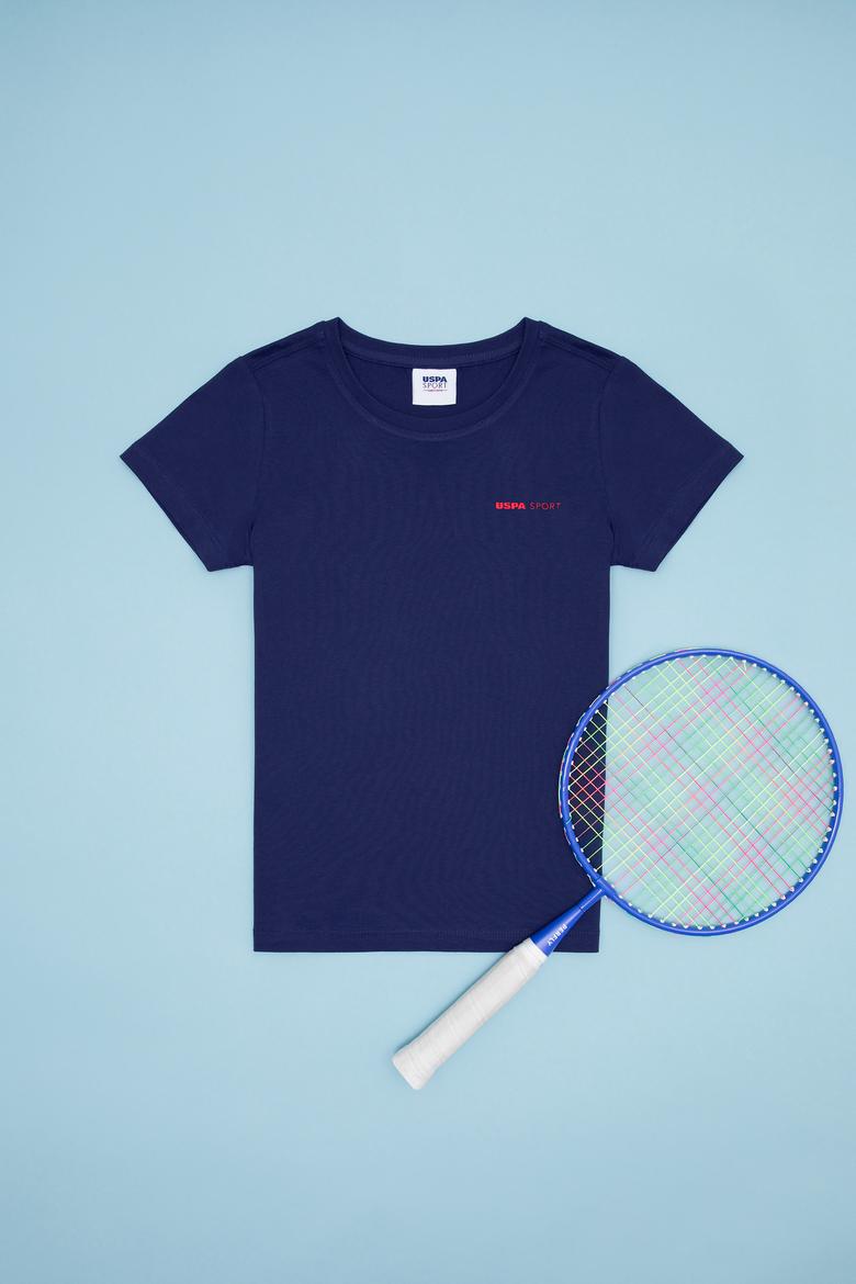 Çocuk Lacivert Bisiklet Yaka Tişört