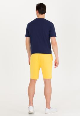Erkek Sarı Örme Şort - 50263423054