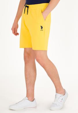 Erkek Sarı Örme Şort - 50263423054