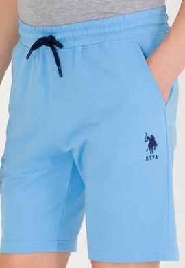 Erkek Turkuaz Örme Şort - 50263423066