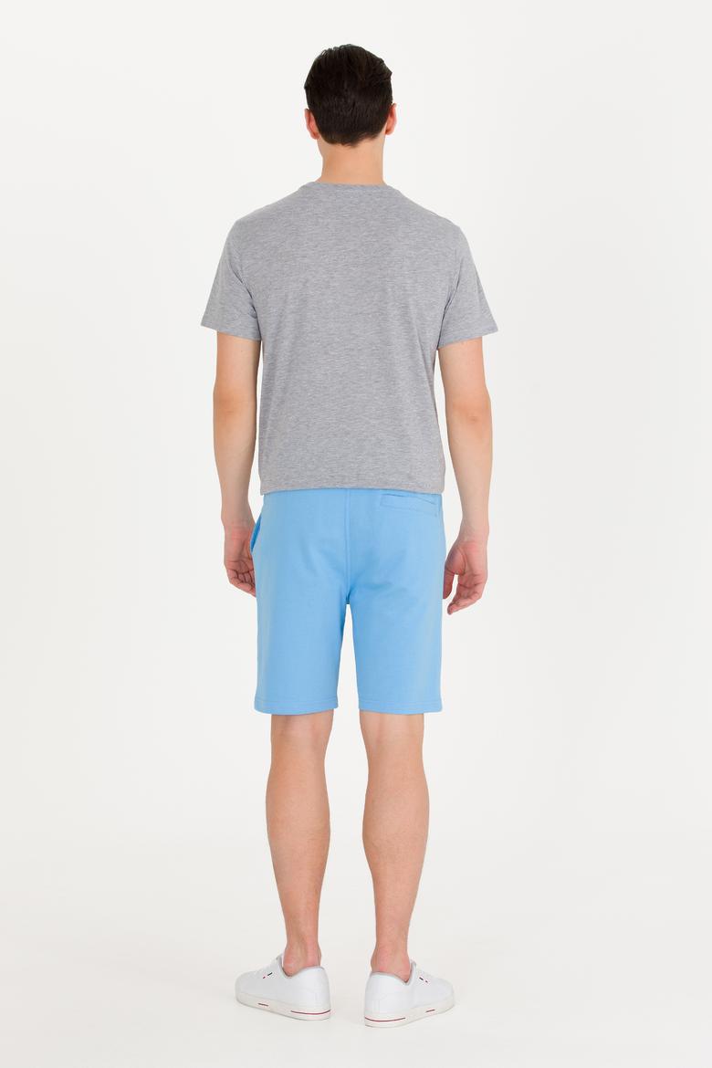 Erkek Turkuaz Örme Şort - 50263423066