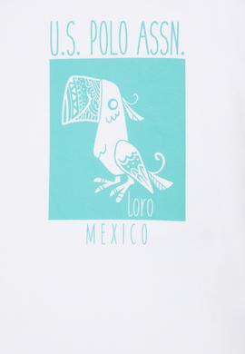 Çocuk Beyaz Bisiklet Yaka Tişört - 50263582034