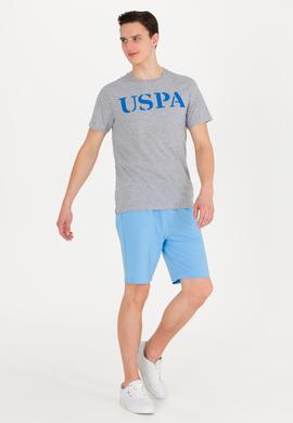 Erkek Gri Melanj Basic Bisiklet Yaka Tişört - 50262976028