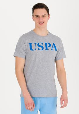 Erkek Gri Melanj Basic Bisiklet Yaka Tişört - 50262976028