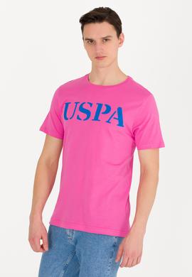 Erkek Pembe Basic Bisiklet Yaka Tişört - 50262976228